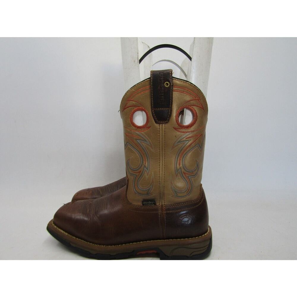 Irish Setters Womens Sz 8.5 B Brown Leather Buckaroo Cowboy Steel Toe Work Boots